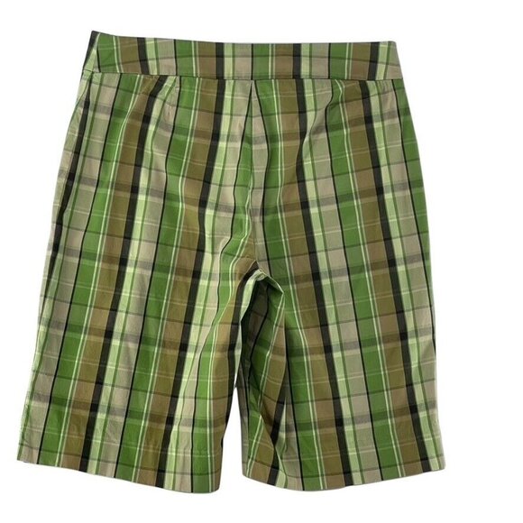 Jones New York Signature Womens Green Plaid Bermuda Shorts Size 10 - Picture 7 of 7